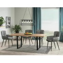 Стол обеденный SIGNAL VITO дуб артизан/черный 140-180/85